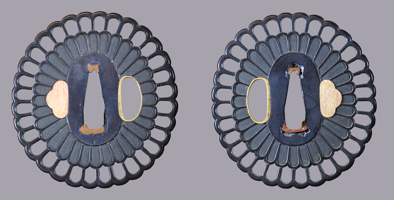 Kyo Shoami Kikkagata Tsuba Comp_1300px