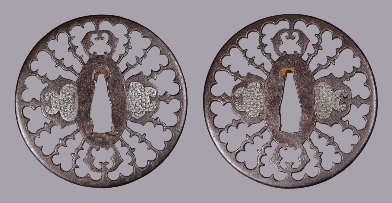 Kyo Sukashi Myoga and Karigane Tsuba_1300px